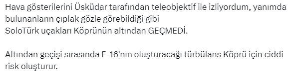 Cumhuriyet kutlamalarına damga vuran görüntü! F-16 köprünün altından geçti mi geçmedi mi?