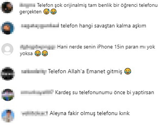 Aleyna Tilki yatak odasında poz verdi, herkes parçalanan telefona takıldı