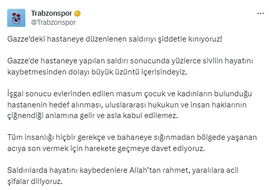 İsrail'in Gazze'de hastane bombalaması spor dünyasını da ayağa kaldırdı: Zulme karşı susmayacağım