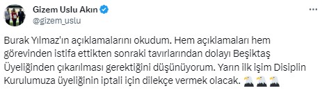 İstifa eder etmez Beşiktaş'a sallayan Burak Yılmaz'ın üyeliği tehlikede