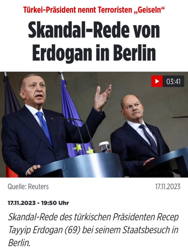 Cumhurbaşkanı Erdoğan'ın Almanya Başbakanı Scholz ile toplantısı dünya basınında