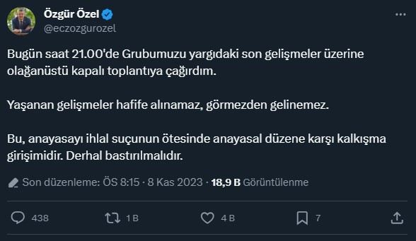 Yargıtay'ın Can Atalay hamlesine CHP Genel Başkanı Özel'den sert tepki: Bu, anayasal düzene karşı kalkışma girişimidir