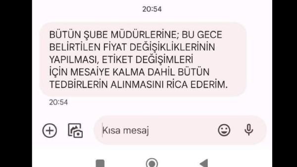 Asgari ücret zammını fırsat bilen zincir marketler, etiketleri değiştirmeye başladı