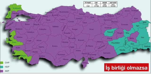 Akşener'i kara kara düşündüren harita! İttifak olmadan sadece 1 ilçede seçim kazanabiliyor