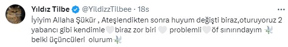 Yoğun bakıma kaldırıldığı konuşulan Yıldız Tilbe'den yalanlama geldi: İyiyim Allah'a şükür, evdeyim