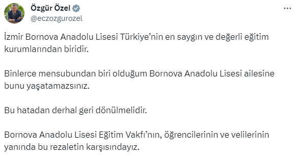 Özel de Soyer de topa girdi! Cumhurbaşkanlığı, lise bahçesine Suriyeliler için anaokulu yapıldığı iddiasını yalanladı