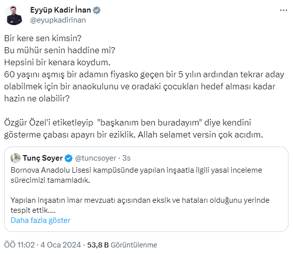 Özel de Soyer de topa girdi! Cumhurbaşkanlığı, lise bahçesine Suriyeliler için anaokulu yapıldığı iddiasını yalanladı