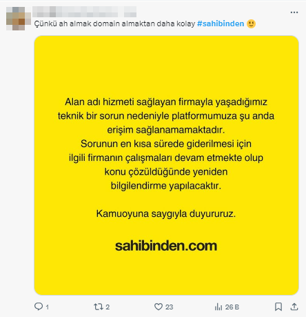 İlan sitesi Sahibinden'e erişilemiyor! Şirketten açıklama geldi