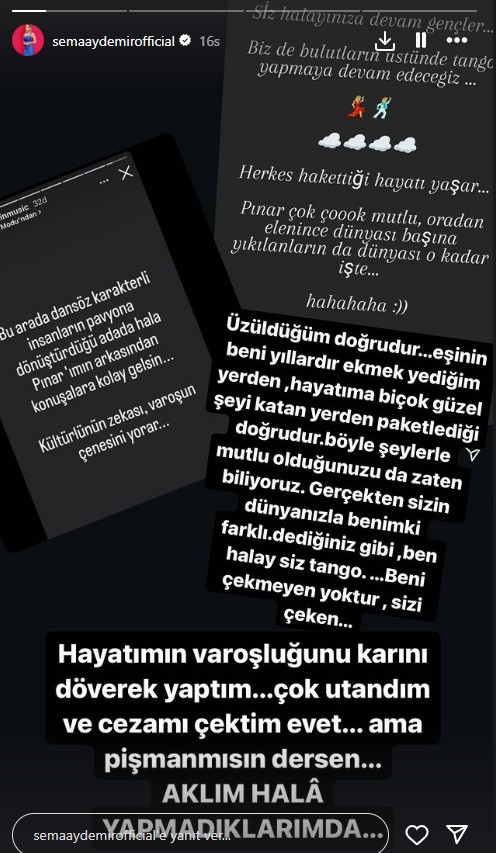 Sema Aydemir, dövdüğü için elendiği Pınar'ın eşiyle birbirine girdi