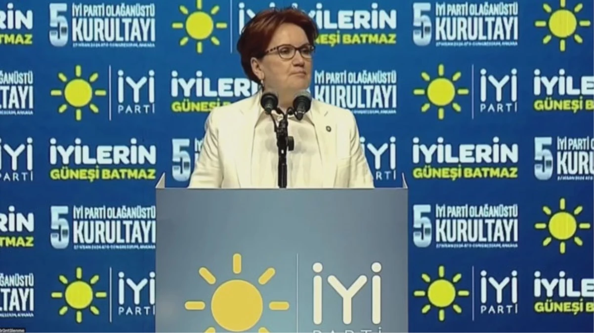 İYİ Parti'de kurultay günü! Meral Akşener, veda konuşması için kürsüde