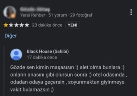 Müşterilerine küfürler yağdıran otelden açıklama: Hesabımız çalındı