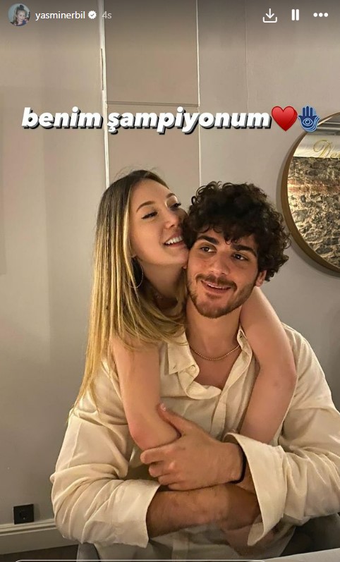 Poyraz'ın Survivor All Star'dan elenmesine sevgilisi Yasmin Erbil'den yorum: Benim şampiyonum